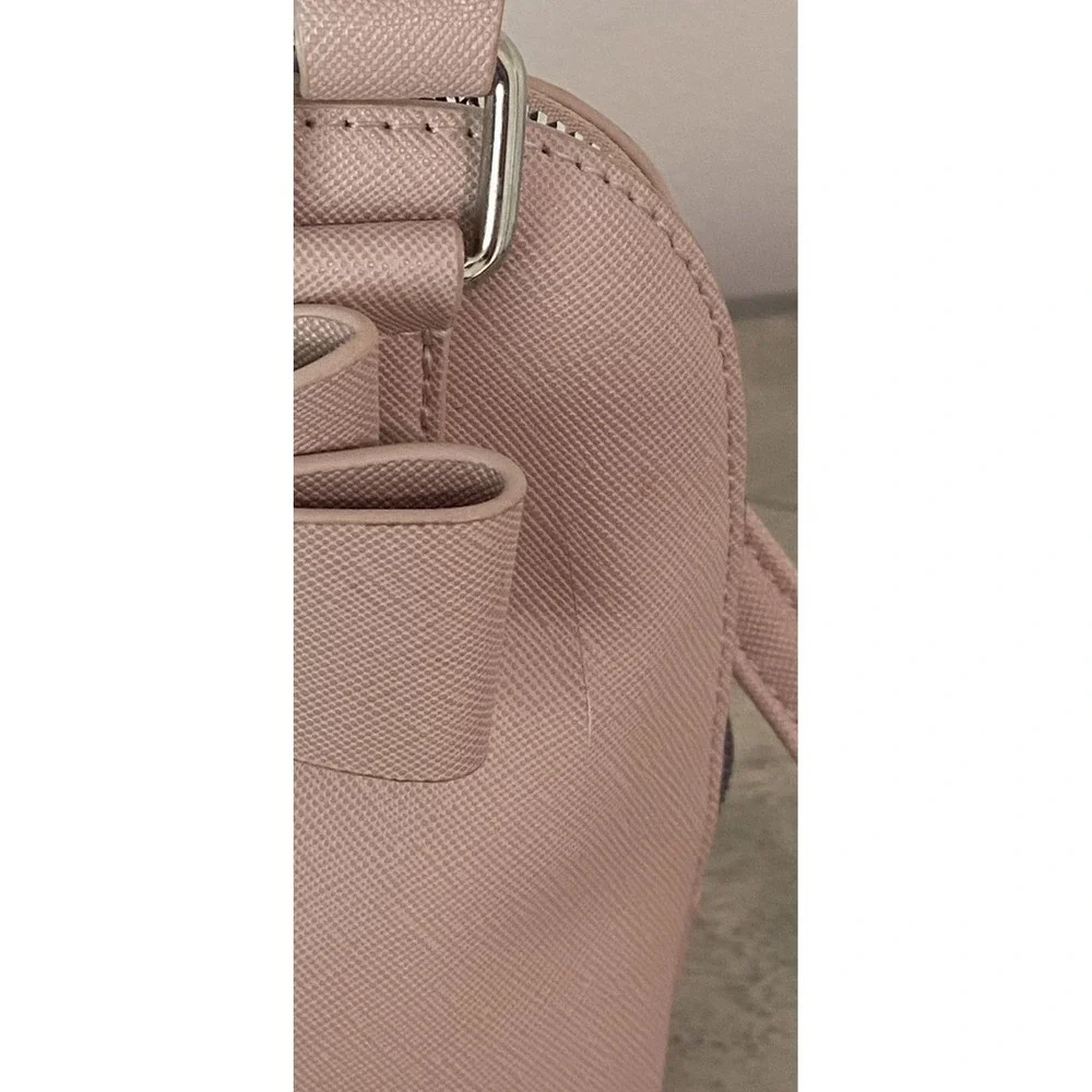 Adorable Betsey Johnson Blush Pink Mini‎ Satchel Crossbody Bag with Bow Detail